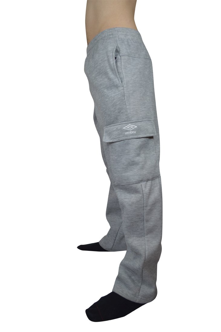 Men's Umbro Fleece Cargo Pants Track Pants Open Bottom Buy Online in
