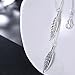 Sterling Silver Plated Leaf Pendant Necklace for Women Teen Girls Jewelry