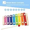 Soota Musical Instruments Toy Xylophone for babies, Holiday/Birthday Gift, Wooden Musical Instrument with Bright Multi-Colored Bars and Child-Safe Mallets