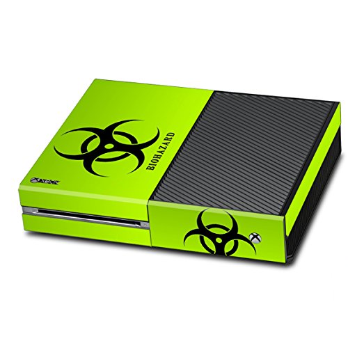 Skins Stickers for Xbox One - Xbox One Console Remote Controller Protective Vinyl Decals Covers - Leather Texture Protector Accessories Fit Xbox 1 Controller - Biological Hazard