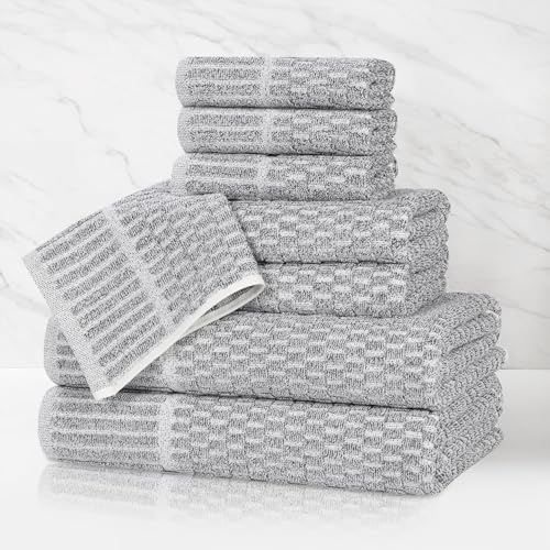 Superior Juno Viscose Cotton Blend Medium Weight Towels, for Bathroom, Shower,…