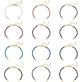 UNICRAFTALE 12Pcs Nylon Twisted Cord Bracelet 12 Colors Adjustable Slider Bracelets 6.69Inch Bracelet with Metal Findings and Lobster Claw Clasps Bracelets for Women DIY Jewelry Making