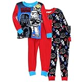 Lego Star Wars Boys 2fer 4 piece Pajamas Set (Red/Black Galactic Empire, 6)