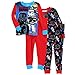 Lego Star Wars Boys 2fer 4 pc Cotton Pajamas (Red/Black Galactic Empire, 4)