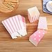 NUOLUX 48pcs Popcorn Boxes Cardboard Candy Container Rugby Stripe Wave Dot Pattern Deco1