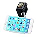 Multipurpose Apple Watch Stand | Dual Aluminum Charging Station Angled to Hold iWatch, iPad, iPhone for Charging and Viewing | Select 38mm or 42mm | Silver/Black (38mm)