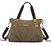 KISS GOLD(TM) Women's Retro Washed Canvas Cross-body Shoulder Bag Totes