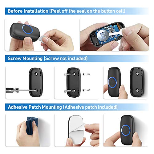 6 Wireless+Doorbell+Waterproof+Operating+Transformer