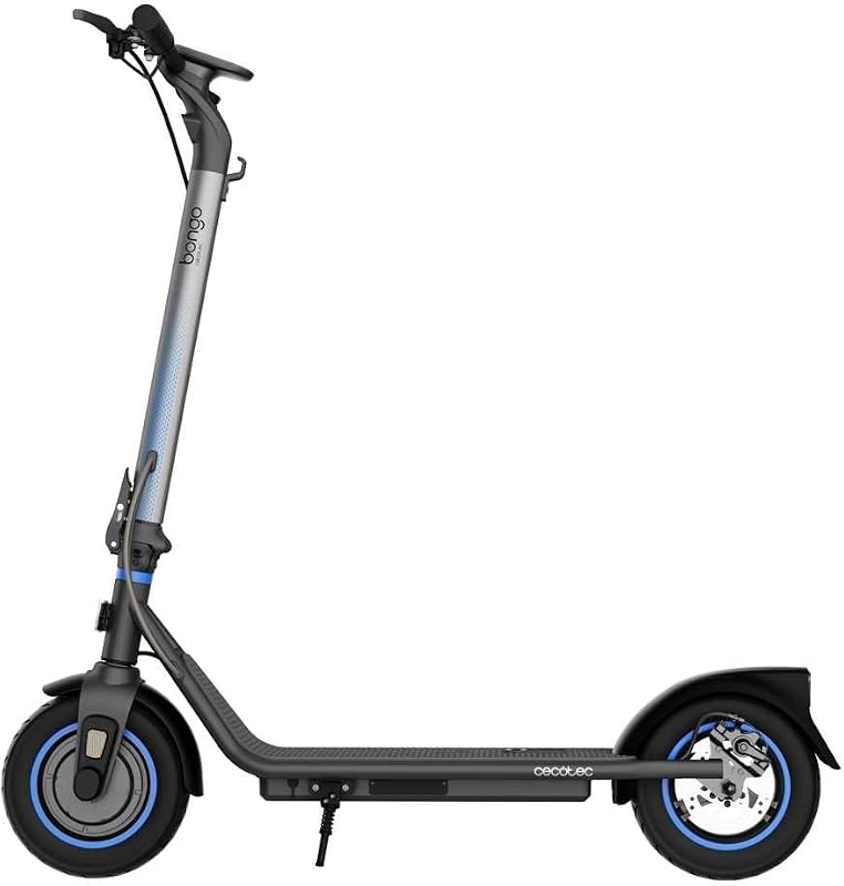 Bongo D20 XL conectado Scooter elétrico aprovado com aplicativo. Potência máxima de 630W, alcance de até 20km, rodas de 10", inclinações superadas, freio dianteiro e traseiro