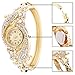 Womens Quartz Bangle Wrist Watch Lady Crystal Jewelry Bracelet Watches