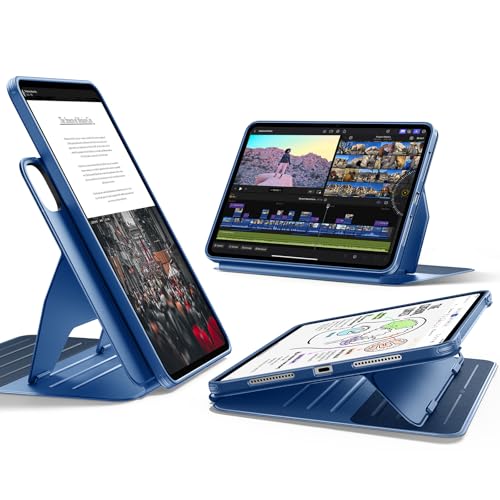ESR für iPad Pro 11 Zoll Hülle 2025/2024 (M5/M4), drehbare Hülle mit Abnehmbarer Magnetabdeckung, Ständer im Hoch-/Querformat, 9 Standwinkel, Shift Se