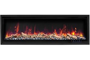 ActiveFlame Pro Series Black Diamond Electric Fireplace, 60IN