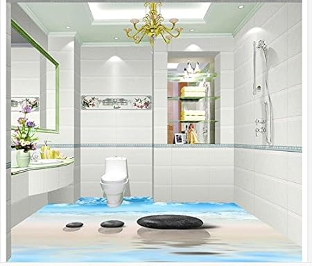 Lwcx 3d Floor Decorative Painting Pebbles In Water 3d Wallpaper