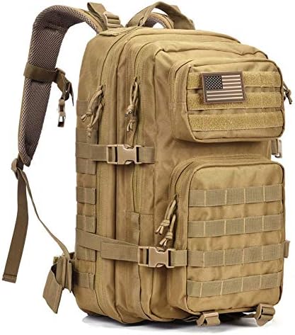 Accessories5Gzon 42L Military Tactical Backpack Large Army 3 Day Assault Pack Molle Bug Out Bag