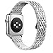 Wearlizer Compatible Apple Watch Band Women 38/40/41/42/44/45/49mm Crystal Rhinestone Diamond Band Luxury Stainless Steel Metal Bracelet Strap for iWatch Ultra Series 10 9 8 7 SE 6 5 4 3 2 1