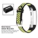 iGK For Fitbit Alta Bands and Fitbit Alta HR Bands, Newest Adjustable Sport Strap Replacement Bands for Fitbit Alta and Fitbit Alta HR Smartwatch Fitness Wristbands Fluorescent Yellow
