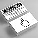 Funny Bad Parking Business Cards - Thank You For Parking So Close, You Suck At Parking Notes Cards Fake Ticket for A Gag Gift Or Prank, 3.5 x 2 Inch