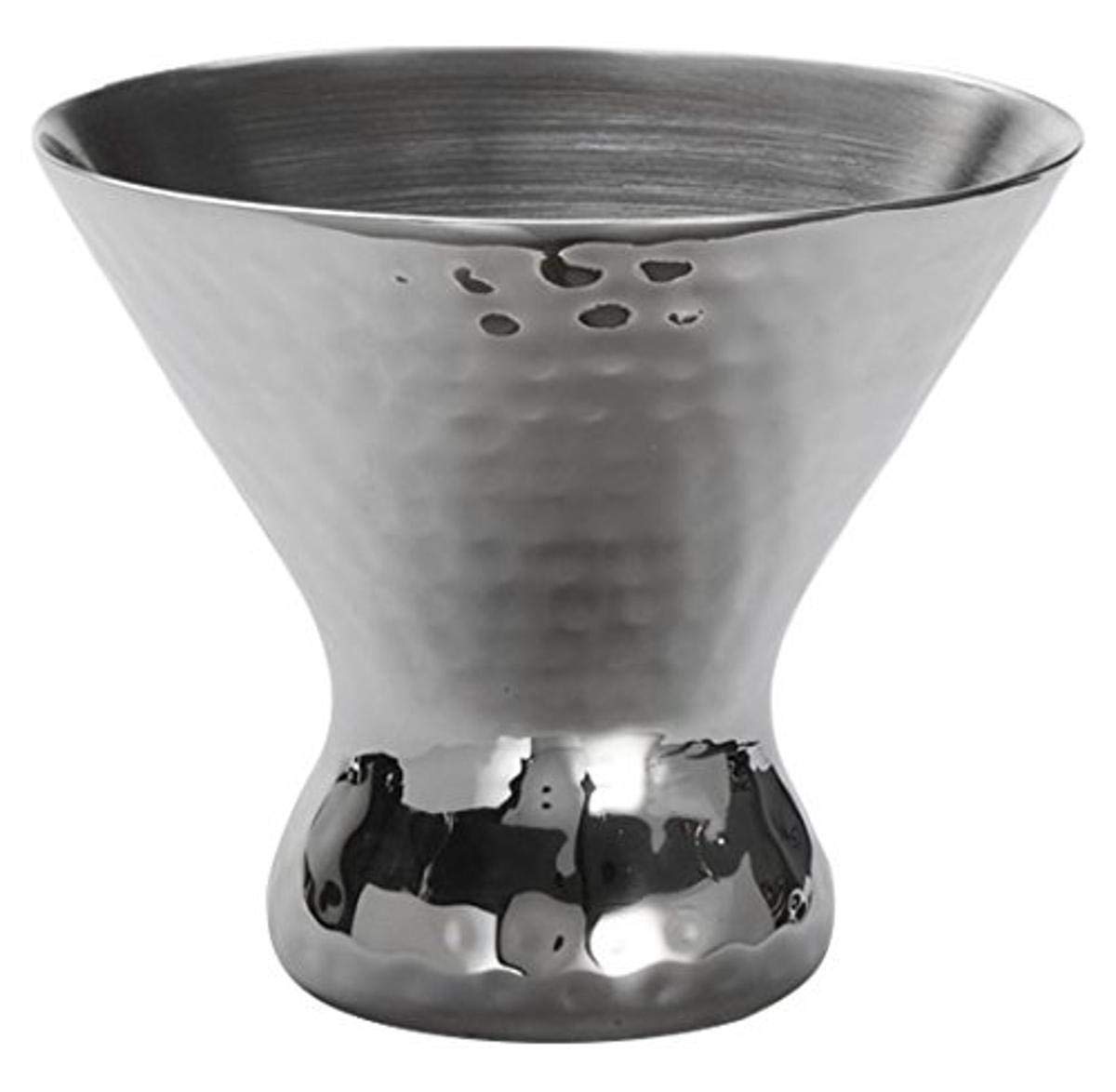 American Metalcraft DWCH7 Double-Wall Martini Glass, Stainless Steel, Hammered, 7oz. Capacity, 4-1/2' Diameter, 3-3/4' Height