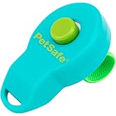 PetSafe Clik-R Dog Training Clicker, Blue | Ergonomic and Easy to Hold Clicker with Comfort Finger Band Marks Good Behavior Instantly