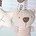 Maybest Hanging Toy Baby Rattle Toy Soft Plush Activity Crib Stroller Rabbit Musical Mobile Products