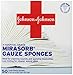 Johnson & Johnson Red Cross Mirasorb Gauze Sponges, 4 Inch x 4 Inch, 50 Count