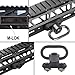 JIALITTE M-lok Mount Standard QD Sling Swivel 1.25 Inch Adapter for M lok Rail