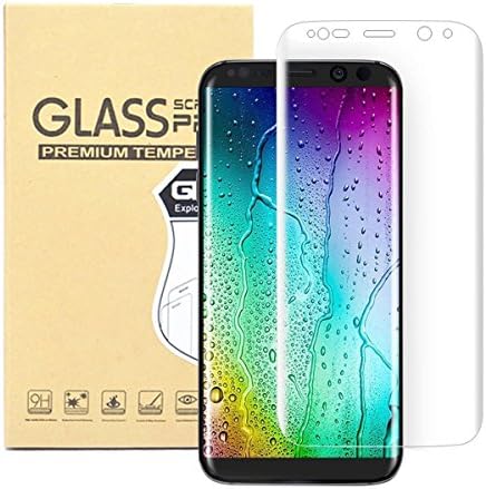 Galaxy S8 Screen Protector, ICEBLY Samsung S8 Silk 3D Curved Edge to Edge Full Coverage HD Ultra Clear Tempered Glass Anti-shatter Film.(transparent)