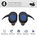 Wireless Bluetooth Earbuds, Latest Bluetooth 5.0 True Wireless Earbuds with Charging Case, 3D Stereo Bass Waterproof Sweatproof Earphones Headphones (Black)