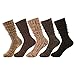 Tusong Womens 5 Pairs Soft Comfortable Warm socks media corta socks (Boots socks), Boots Socks, One Size