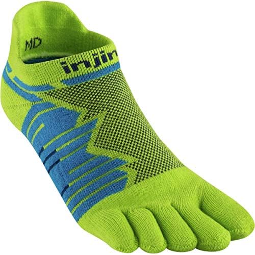 Injinji Run Technical No Show Xtralife, Calze Dita Uomo, Lime XL