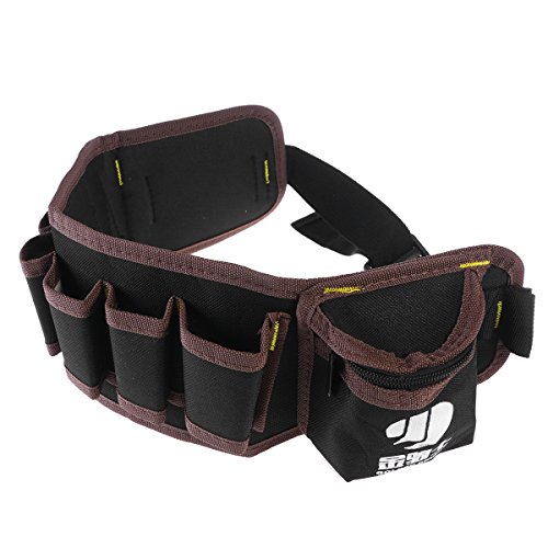 UKCOCO Electrician Tool Belt Bag Adjustable Waist Tool Pouch Hardware Organizer