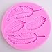 SK 4 Cavity 3D Feather Shape Silicone Cake Mold Chocolate Soap DIY Mold Baking-Small 3.4