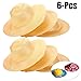 Straw Hat,Coxeer 6PCS DIY Hat Cap Art Painting Hat for Kids Adults Party Hats Child Mardi Gras Easter harvest Thanksgiving