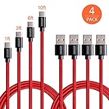 USB Type C Cable,Ofspower 4Pack 1ft 3ft 6ft 10ft Braided USB Type A to C Fast Charger Cord for Macbook, LG G6 V20 G5,Google Pixel, Nexus 6P 5X, Nintendo Switch, Galaxy S8
