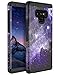 BENTOBEN Case for Galaxy Note 9, Galaxy Note 9 Case, Slim 2 in 1 Hybrid Soft TPU Bumper Hard PC Cover Heavy Duty Shockproof Purple Space Design Protective Phone Case for Girls Women, Purple
