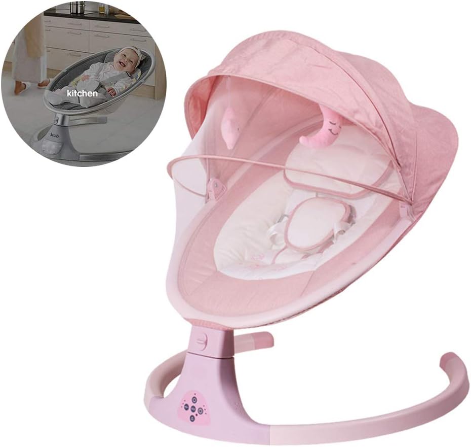 pink baby bouncer chair