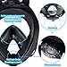 COSSCCI Snorkel Mask, Full Face Snorkeling & Swimming Mask with Adjustable Head Straps,Detachable Camera Mount, 180°Panoramic View Anti-Fog and Anti-Leak for Adult Kids (Large/Extra Large)
