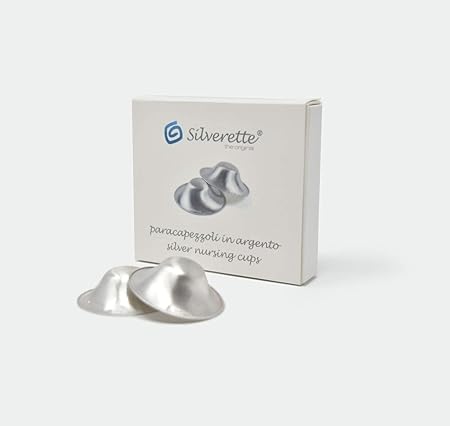Silverette Still-Silberhütchen – beruhigt schmerzende Brüste und Brustwarzen mit Silber