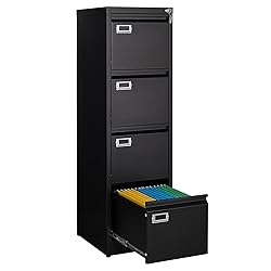 SISESOL 4 Drawer Vertical File Cabinet with