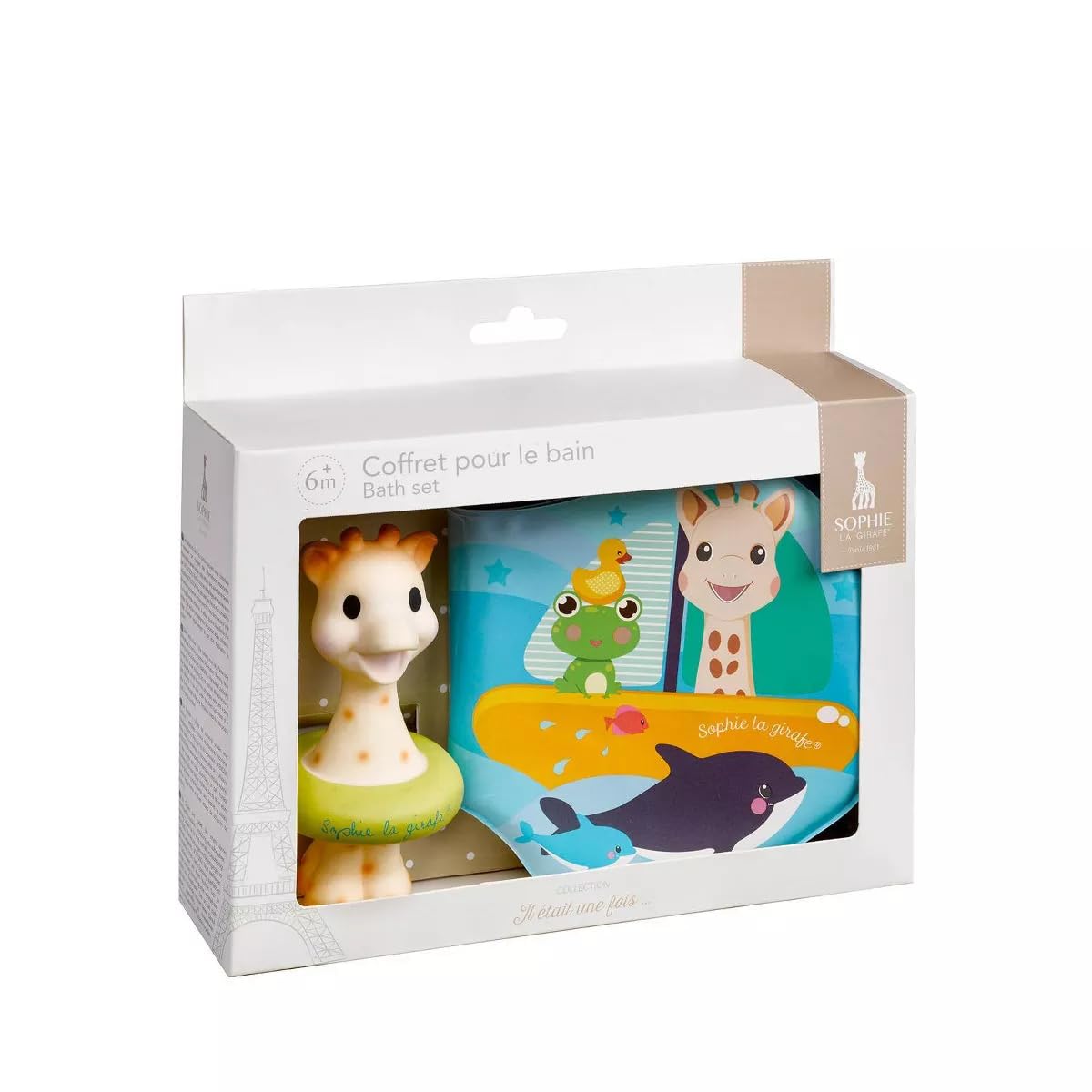 Photo 1 of Sophie la girafe Bathtime Set | Bath Toy & Waterproof Book, Safe Teether, Perfect Baby Gift for 6–18 Months