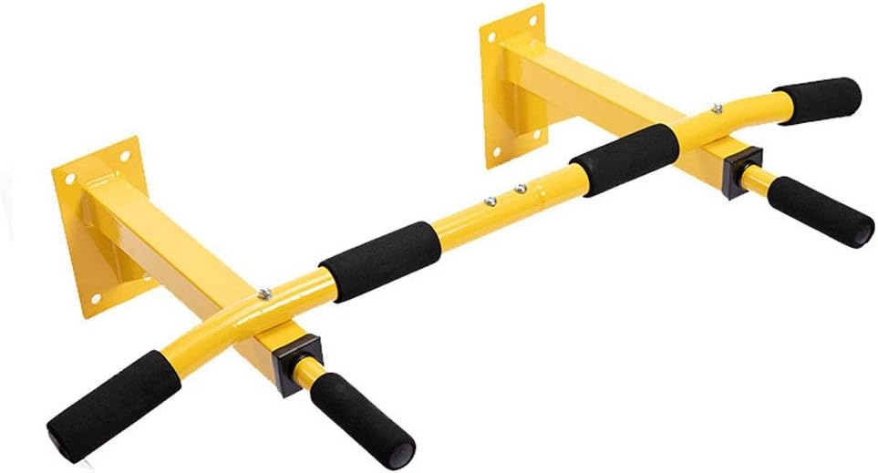 AMYAL Wall Mounted Pull Up Bar Multi-Grip Chin-Up Body Gym Total Upper Body Workout Bar Indoor Mounted Gym Fitness Iron Exercises-Full Body
