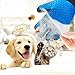 Mpow Pet Grooming Glove, Efficient Dog Hair Remover Mitt Cat Gentle Deshedding Brush Glove, Gentle Massaging Tool with Enhanced Five Finger Design, Perfect for Pets (2 Pack, Right-Handed Only, Blue)