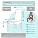 Coverurz Premium Stretch Fit Removable, Washable Spandex Dining Chair Covers, Seat Protector Slipcover for Dining Room, Hotel, Ceremony, Banquet and Wedding and Party (Grey)