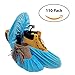 PedaShield 110 Premium Thick Extra Large Disposable Boot & Shoe Covers XL, Non Slip Blue Booties, Water Resistant Foot Protectors, Construction Durable 42GSM for Indoors Outdoors, US Men 13, Women 15