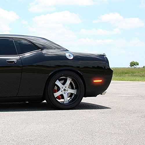 GTINTHEBOX 2PCS 3D Smoked Lens Red 36-SMD LED Rear Bumper Side Marker Lights Lamps Replacement Kit For 2008-2014 Dodge Challenger & 2011-2014 Dodge Charger