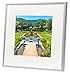 Frametory, 12x12 Aluminum Picture Frame - 12 x 12 Silver Frame with Removable Mat for 8 x 8 Photo - 12 by 12 Durable Metal Frame with Real Glass - Sawtooth Hanger for Easy Wall Display - 1 Pack