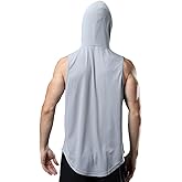 ROGUDUA Mens Workout Tank Top Muscle Shirts Bodybuilding Gym Sleeveless Hoodie