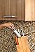 Universal Knife Block Stand Holder - Without Knives, 2 Tier Slotless Storage Kitchen Bamboo Countertop Organizer fit Large & Small Cutlery & Accessories - Easy Clean Dishwasher Safe Removable Bristles