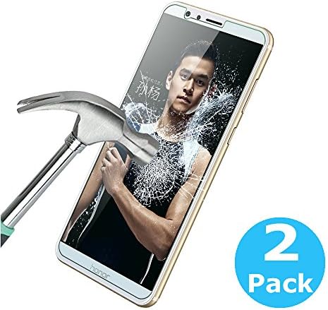 [2 Pack] Honor 7X Screen Protector, Touching 2.5D Crystal Clear Tempered Glass Screen Protector 9H Harness Anti-scratch No Bubble Phone Protective Film for HUAWEI Honor 7X / Mate SE