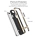 iPhone 7 Plus (5.5 inch) Case, ROCK MOOST [Royce Series] Dual Layer Thin & Slim Shockproof Case for iPhone 7 Plus [Black / Champagne Gold]